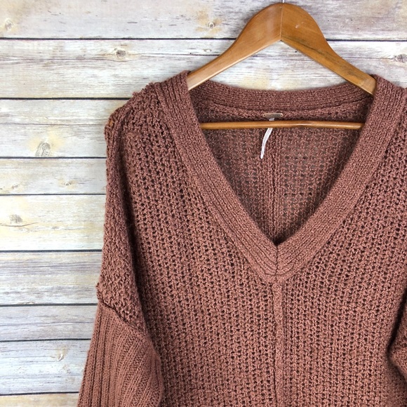 Free People | Genteel V Neck Sweater Tunic Size S - Picture 4 of 8